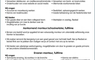 administratief medewerker gezocht